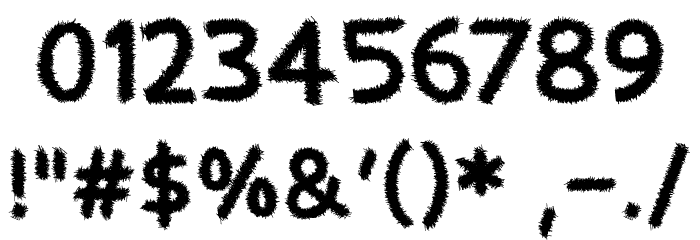 Hairy Beard Font OTHER CHARS