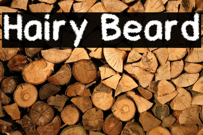 Hairy Beard Font examples