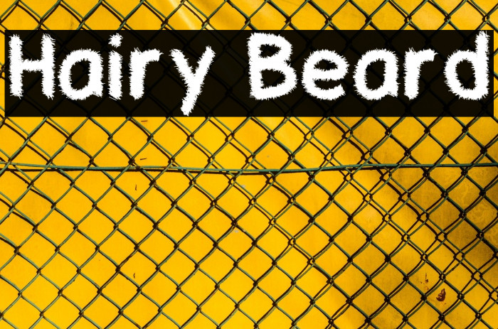 Hairy Beard Font examples