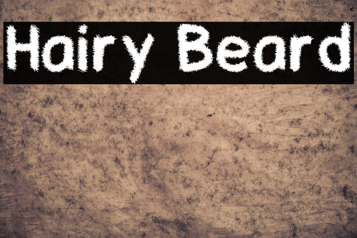 Hairy Beard Font examples