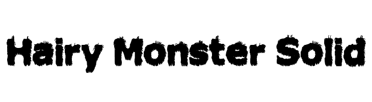 Hairy Monster Solid Font