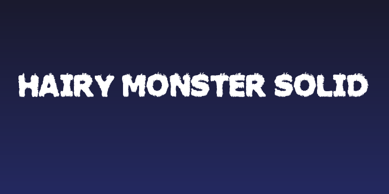 Hairy Monster Solid Social Header