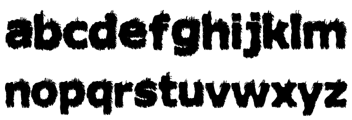 Hairy Monster Solid Font LOWERCASE