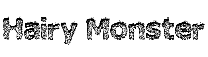 Hairy Monster Шрифта