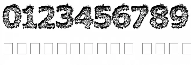 Hairy Monster Font OTHER CHARS