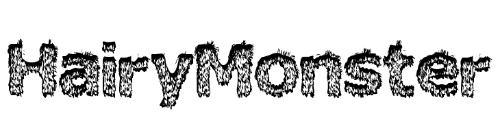 Hairy Monster  les polices de caractères gratuit tlcharger
