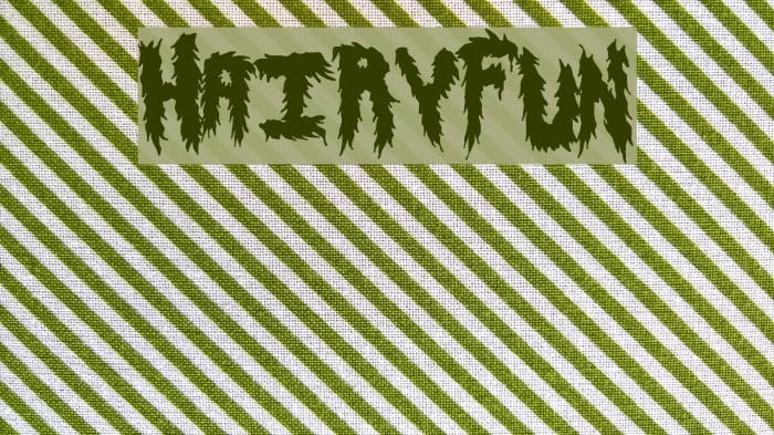 HairyFun Font examples