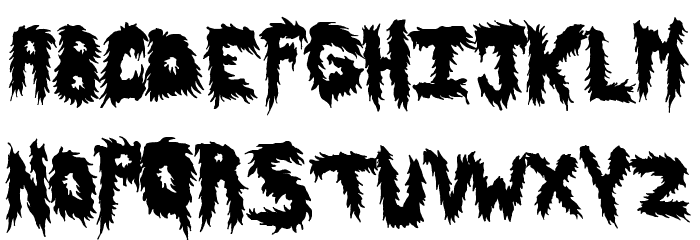 HairyFun Font LOWERCASE