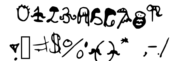 HairyStyles Font OTHER CHARS