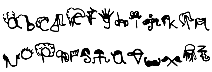 HairyStyles Font LOWERCASE