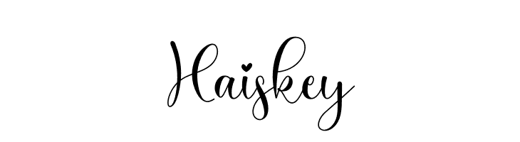 Haiskey  Descarca Fonturi Gratis