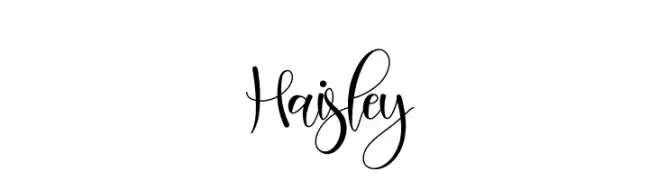 Haisley  नि: शुल्क फ़ॉन्ट्स डाउनलोड