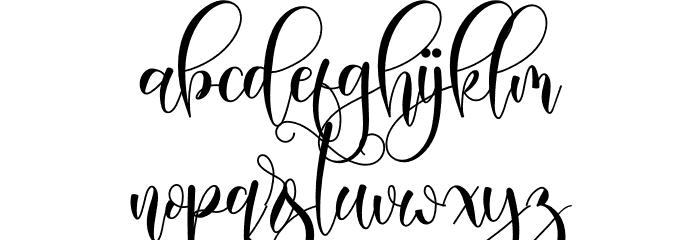 Haisley Font LOWERCASE