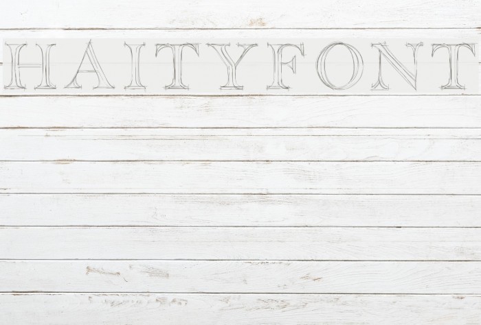 Haityfont Font examples