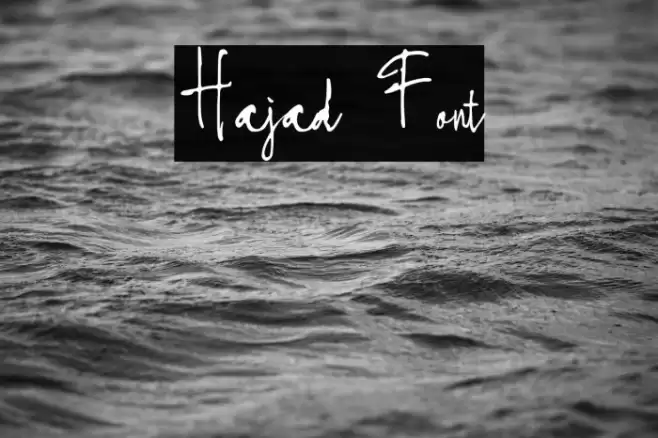 Hajad Font examples
