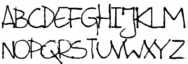 Hajduczek, Leszek's hand Schriftart Groß
