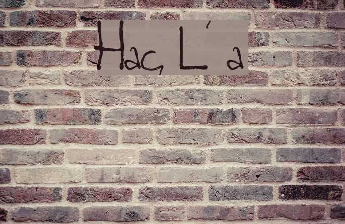 Hajduczek, Leszek's hand Font examples