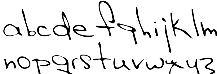 Hak Regular Font LOWERCASE