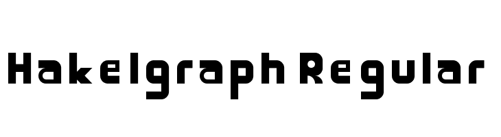 Hakelgraph Regular  font caratteri gratis