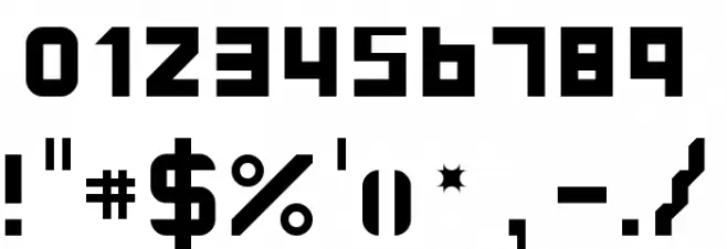 Hakelgraph Regular Font OTHER CHARS