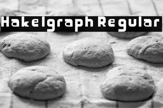 Hakelgraph Regular Font examples