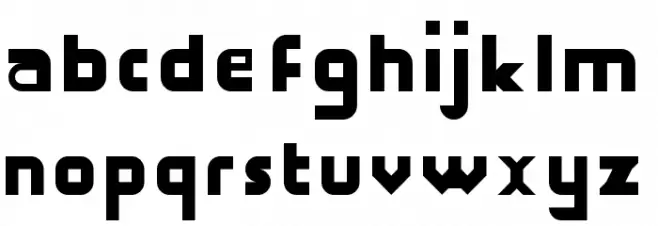 Hakelgraph Regular フォント 小文字