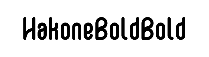 Hakone Bold Bold  لخطوط تنزيل
