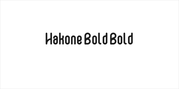 Hakone Bold Bold Logo