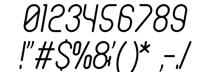 Hakone Italic Italic Font OTHER CHARS