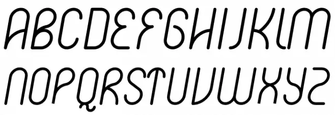 Hakone Italic Italic Font Litere mari