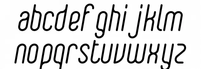 Hakone Italic Italic फ़ॉन्ट लोअरकेस