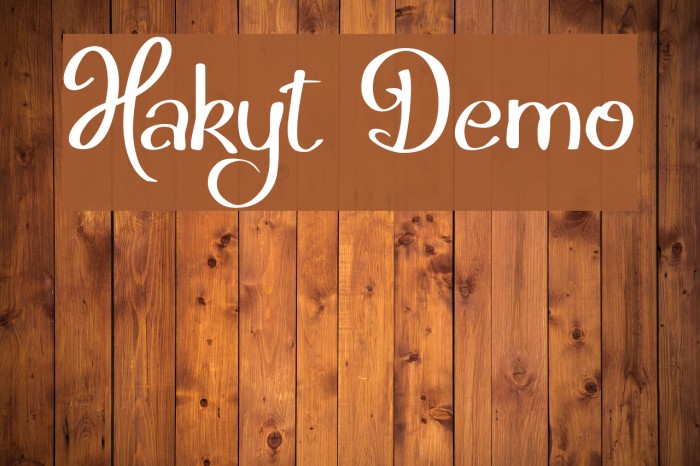 Hakyt Demo Font examples