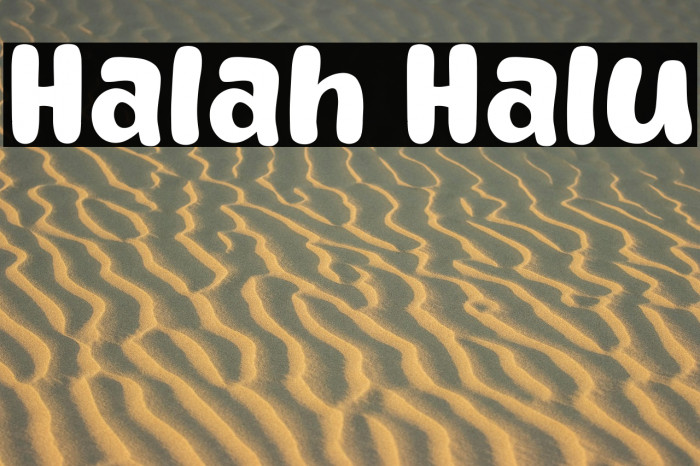 Halah Halu Example 1