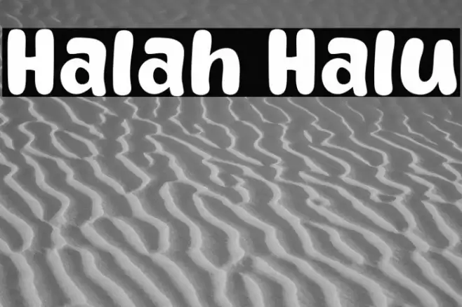 Halah Halu フォント examples