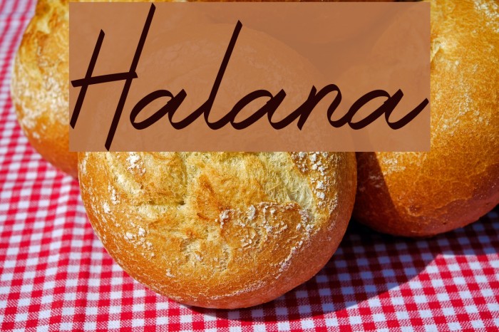 Halana Font examples