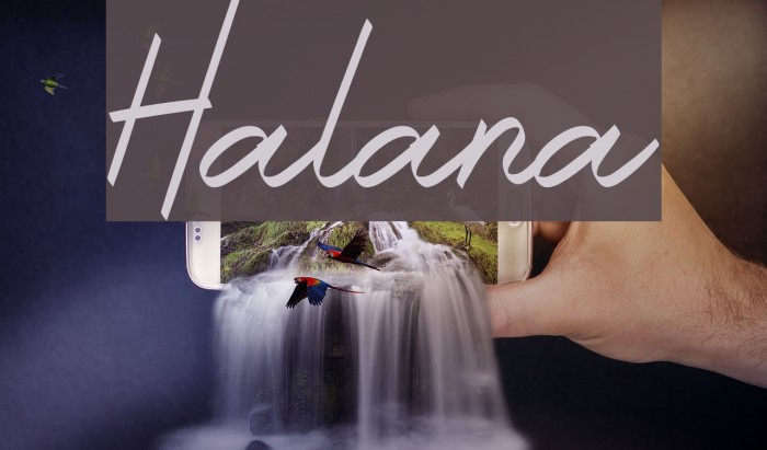 Halana Font examples