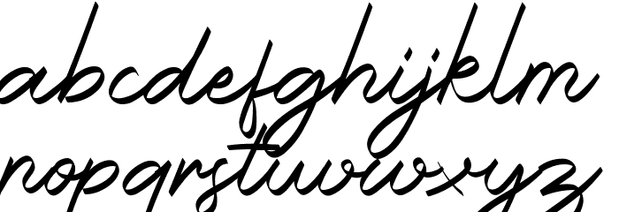 Halana Font LOWERCASE