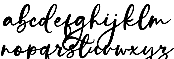 Haland Font LOWERCASE