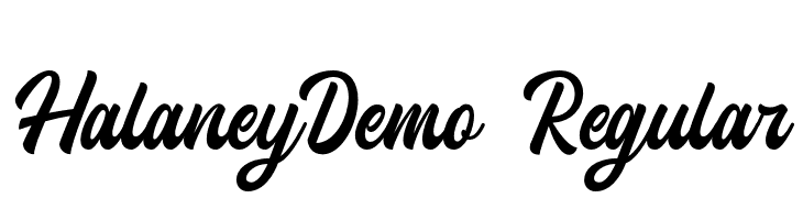 HalaneyDemo-Regular  フリーフォントのダウンロード