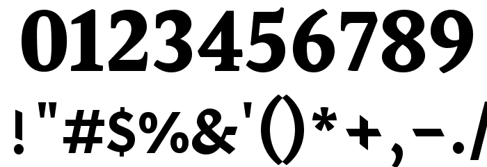 Halant Bold Font OTHER CHARS