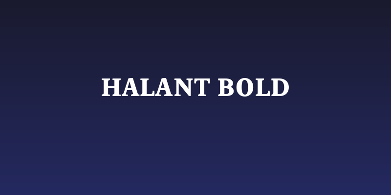 Halant Bold Social Header