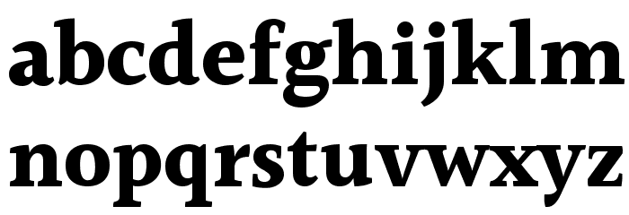 Halant Bold Font LOWERCASE