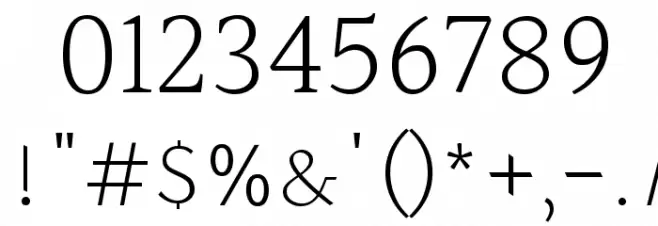 Halant Light Font OTHER CHARS