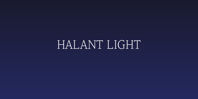 Halant Light Social Header