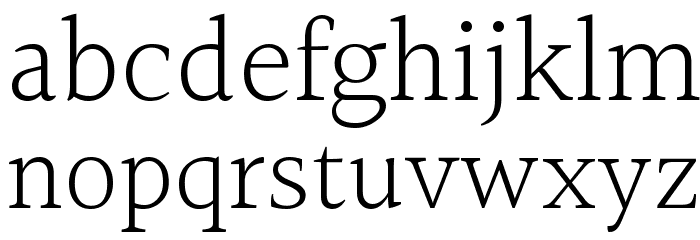 Halant Light Font LOWERCASE