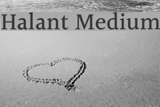 Halant Medium Font examples