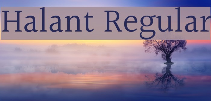 Halant Regular Font examples
