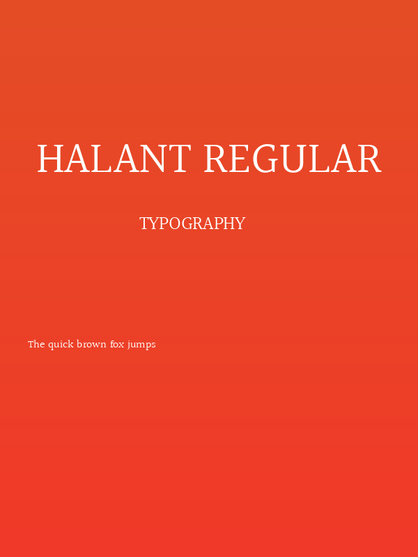 Halant Regular Poster