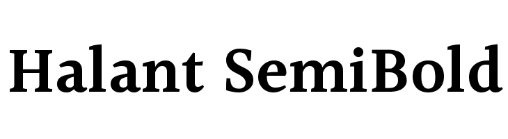 Halant SemiBold Font