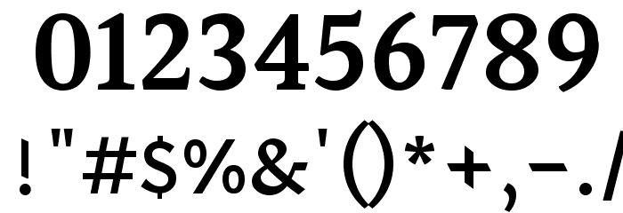 Halant SemiBold Font OTHER CHARS